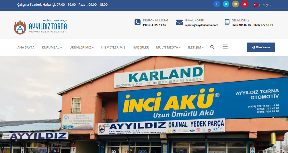 Web Sitemiz Yayında